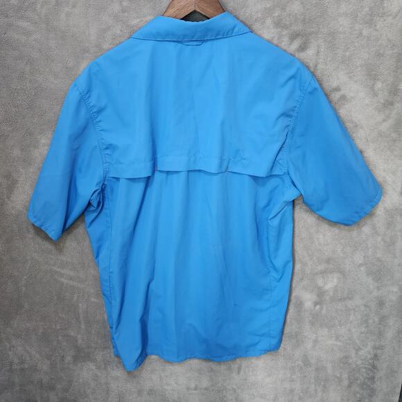 Simms Men's Large Vented Fishing Shirt Short Sleeve Button-Up - Picture 3 of 8